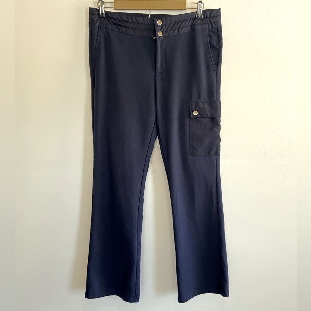 Lauren Ralph Lauren Women's Joggers Cargo‎ Pants Size PM Petite Downstring Blue